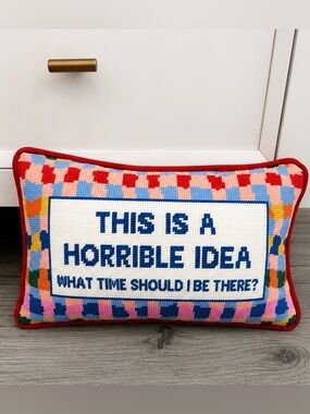 Needlepoint Throw Pillow